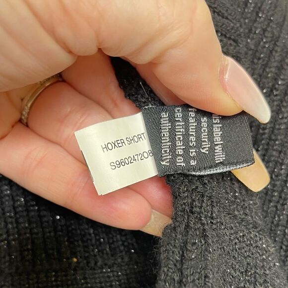 Diane Von Furstenberg Hoxer Wool Metallic Open Front Cardigan M - Picture 3 of 5